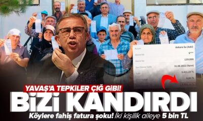 Mansur Yavaş’tan vatandaşa su faturası kazığı! 2 kişilik aileye 5 bin TL fatura..