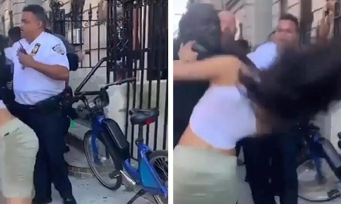 Yine polis şiddeti! ABD’de bir kadın yumrukla dövülerek gözaltına alındı!.
