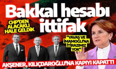 Adaylık krizi derinleşiyor! Akşener: “CHP’ye borcumuzu ödedik hatta alacaklı hale geldik!.”