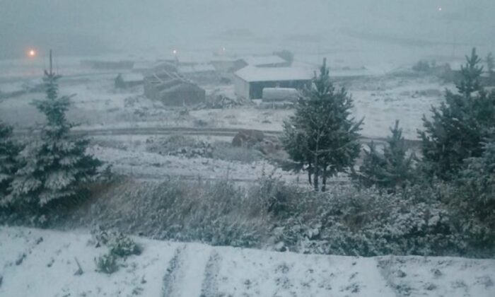 Mevsimin ilk karı yağdı!.