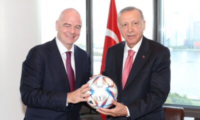 Cumhurbaşkanı Erdoğan, FIFA Başkanı Infantino ile görüştü!.