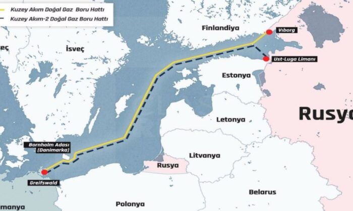 Baltık Denizi’ndeki Kuzey Akım doğalgaz boru hatlarında patlama..