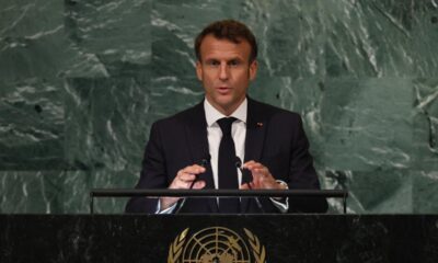 Kimsenin takmadığı Macron, BM kurulunda boş salona konuştu!.
