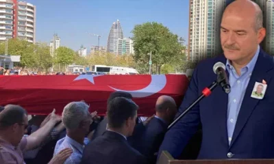 Şehit polise acı veda! Süleyman Soylu gözyaşlarını tutamadı!.
