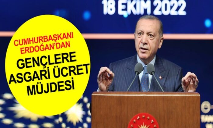 Cumhurbaşkanı Erdoğan’dan stajyer gençlere maaş müjdesi..
