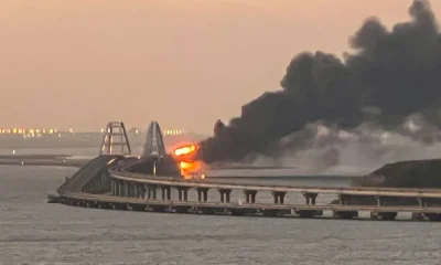 Kırım Köprüsü’nde patlama! 3 kişi hayatını kaybetti!. (video haber)