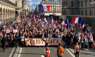 Paris’te AB ve NATO karşıtı gösteri..