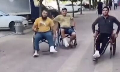 Seferberlikten kaçarken sakat kaldılar! Dağıstan’da Ruslar tekerlekli sandalyeyle gezdi!.