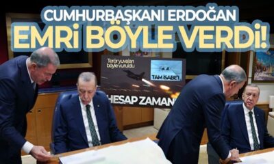 Cumhurbaşkanı Erdoğan harekat emrini böyle verdi!. (video haber)