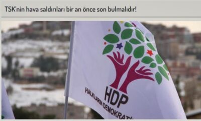 HDP’den PKK’lı teröristlere başsağlığı mesajı..