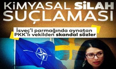 İsveç’in terörist vekilinden Türkiye’ye kimyasal silah iftirası..