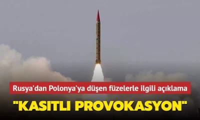 Rusya: “Polonya toprağına Rus füzeleri düştüğüne yönelik suçlamalar provokasyondur!.”