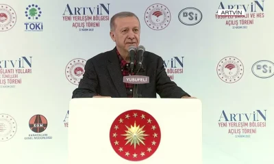 Cumhurbaşkanı Erdoğan Yusufeli Barajı açılış töreninde konuşuyor!. (canlı yayın)