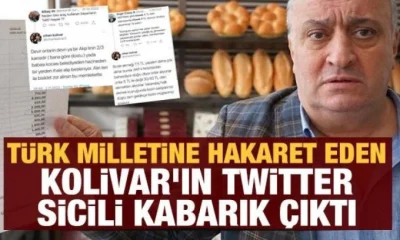Türk milletine hakaret eden Cihan Kolivar’ın Twitter paylaşımları..