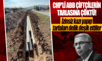 Ankara Büyükşehir Belediyesi çiftçilerin tarlasına çöktü!.