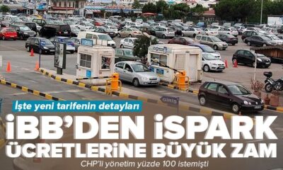 İSPARK ücretlerine, yüzde 60 zam yapıldı!.