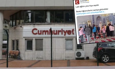 Din düşmanlıkları bitmiyor! Cumhuriyet, öğrencilerin camiye götürülmesinden rahatsız oldu!.