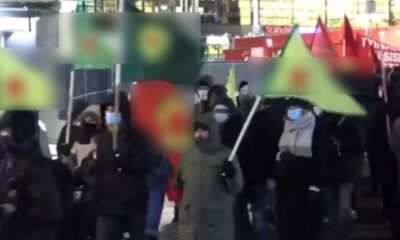 Finlandiya’da terör örgütü YPG/PKK paçavralarına polis engeli..
