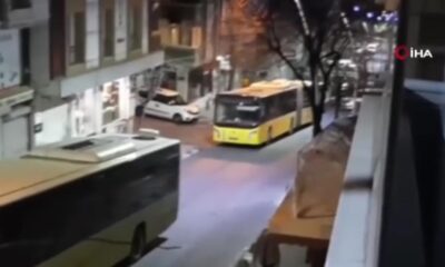 İstanbul’da toplu ulaşım eziyeti! İki İETT otobüsü yolda kaldı!. (video haber)