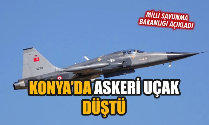 Konya’da askeri eğitim uçağı düştü!.