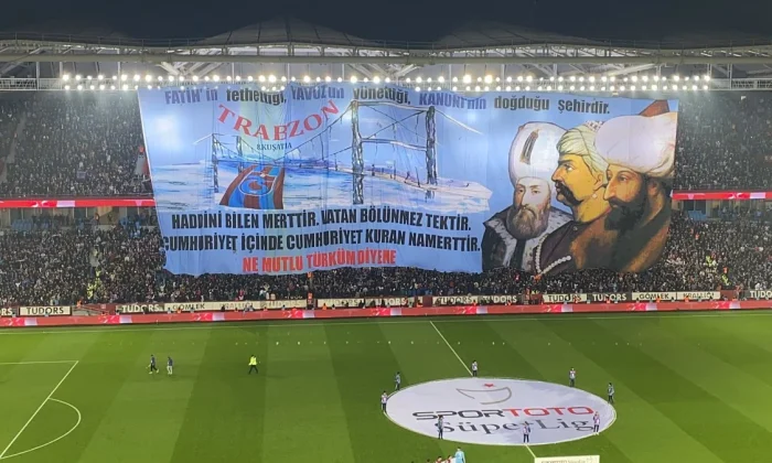 Trabzonspor’a pankart tepkisi! “Atatürk niye yok?.”