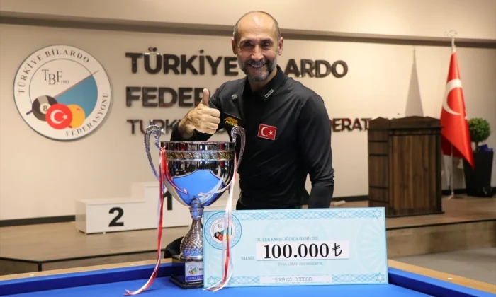Semih Saygıner 3 Bant Bilardo’da Türkiye Şampiyonu..