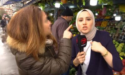 Başörtüsüne hakaret eden kadın gözaltına alındı!.