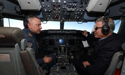 Hulusi Akar, HİK uçağının görev uçuşuna katıldı!.