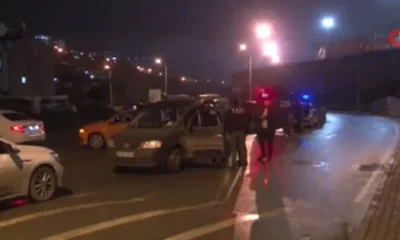 Başakşehir’de polis aracına saldırı..