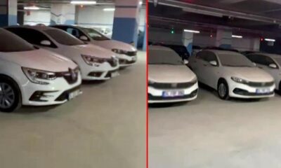 Çamlıca Camisi’nin kapalı otoparkında onlarca sıfır araç görüntülendi!.