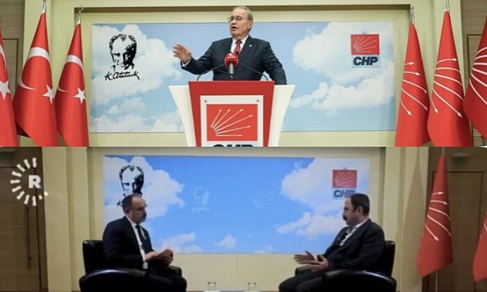 CHP, PKK’nın yayın organı Rudaw’ın Nuşirevan Elçi röportajında, Türk Bayraklarını kaldırdı!.