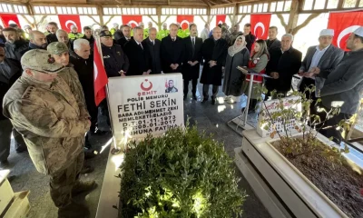 Şehit Polis Fethi Sekin kabri başında anıldı!. (video haber)