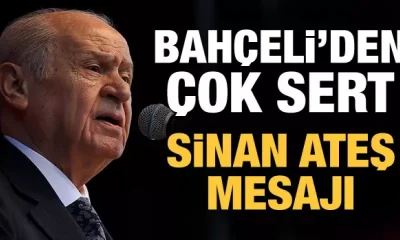 Bahçeli’den Sinan Ateş cinayetine ilişkin açıklama! “… siyasi kurgu yapılıyor!.”