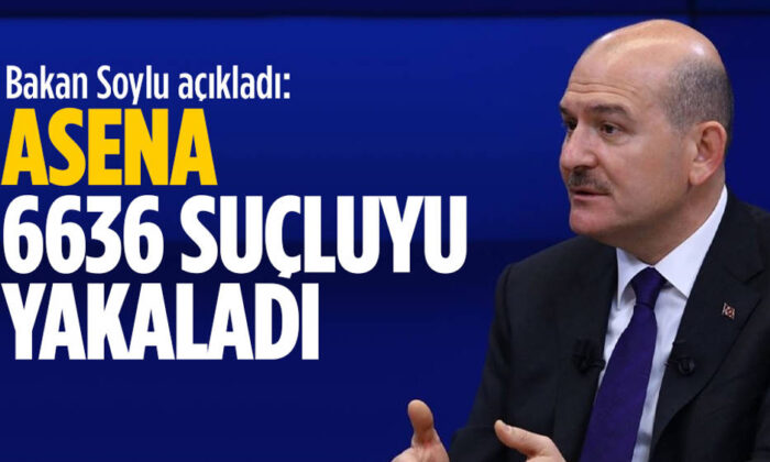 Süleyman Soylu yerli yazılım ASENA ile son bir buçuk yılda 6 bin 636 suçlunun yakalandığını duyurdu!.