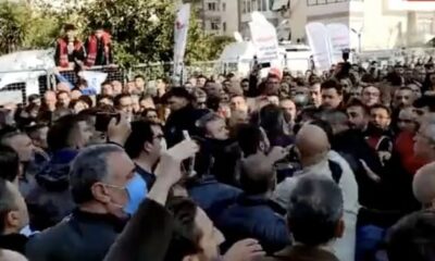 Kılıçdaroğlu’nun korumalarıyla belediye işçileri arasında arbede..