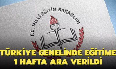 Türkiye genelinde okullar 1 hafta tatil edildi!.
