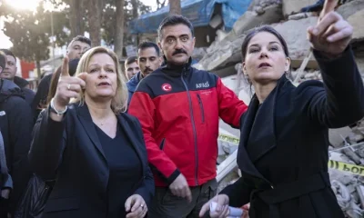 Kahramanmaraş’a gelen Alman bakanlar dehşete düştü! “Felaketin boyutu kelimelerle anlatılmaz!.”