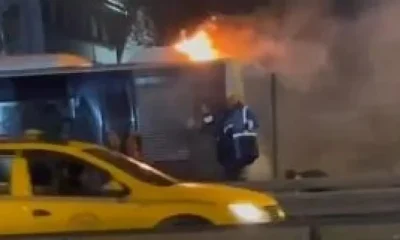 İstanbul’da yine metrobüs yandı!.