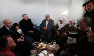 Cumhurbaşkanı Erdoğan ve Devlet Bahçeli, Osmaniye’de çadır kenti ziyaret etti!.