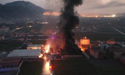 Hatay’da fabrika yangını! İtfaiye ekiplerinin müdahalesi devam ediyor!.