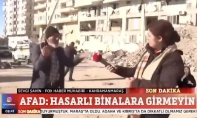 Fox TV muhabiri vatandaşlar tarafından deprem bölgesinden kovuldu!.