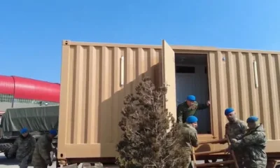 Mehmetçik deprem bölgesinde 235 seyyar banyo ve tuvalet kurulumu gerçekleştirdi!.
