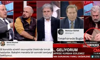 Hakan Bayrakçı’nın canlı yayında tırnak kesmesi sosyal medyada gündem oldu!.