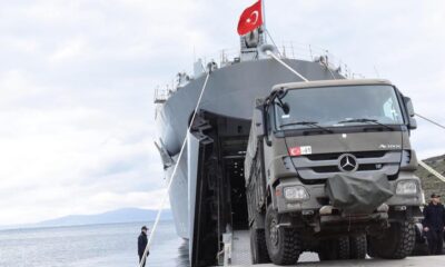 TCG Bayraktar gemisi Hatay’a ulaştı!.