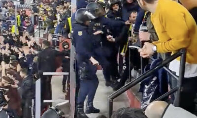 İspanyol polisi, Fenerbahçe taraftarlarına saldırdı!.