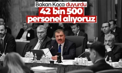 Fahrettin Koca açıkladı! 42 bin 500 yeni sağlık personeli istihdamı yapılacak!.