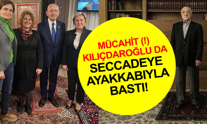 Saadet’in mücahidi Kılıçdaroğlu ayakkabılarıyla seccadeye bastı!.