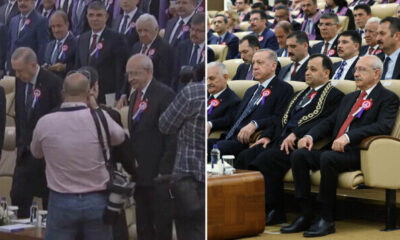 AYM töreninde gerginlik! Cumhurbaşkanı Erdoğan, Kılıçdaroğlu’nun elini sıkmadı!.