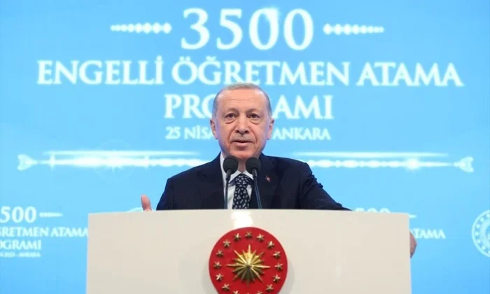 Cumhurbaşkanı Erdoğan, 3 bin 500 engelli öğretmen atamasında konuştu!.