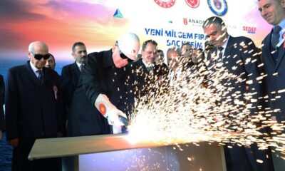 Cumhurbaşkanı Erdoğan, 3 yeni firkateynin sac kesme törenine katıldı!.